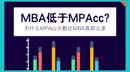 憑什么MBA分數線比MPAcc低這么多？