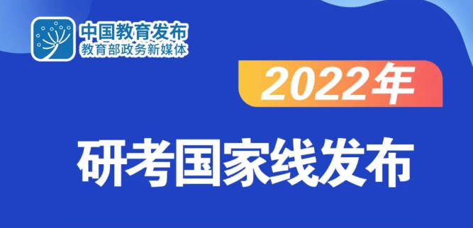 2022年研考國家線公布！